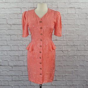 Vintage 80s Peplum Dress